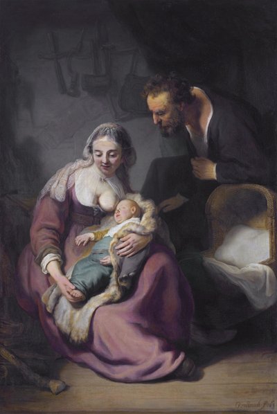 The Holy Family by Rembrandt van Rijn